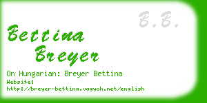 bettina breyer business card